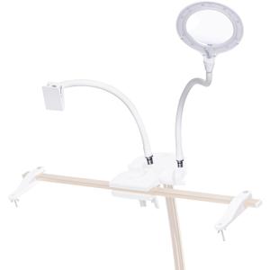 Daylight StitchSmart 2 Magnifier & Chartholder (Accessories Only)Adjustable Embroidery Frame Support with LED Magnifier Lamp, 360 Rotation, 95+ CRI Lighting, Flexible Arms (Doesn't' Include Stand)
