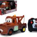 Jada Disney Pixar Cars Turbo Racer Tow Mater  1:24 Scale RC Vehicle  Turbo Boost, USB Rechargeable, 2.4GHz  Remote Control Toy for Kids Ages 6+  Rust Finish Toys