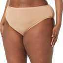 Amazon Essentials Women's Microfiber Underwear (Hipster & Thong, Available in Plus Size), Pack of 6 (Black/Washed Bronze)