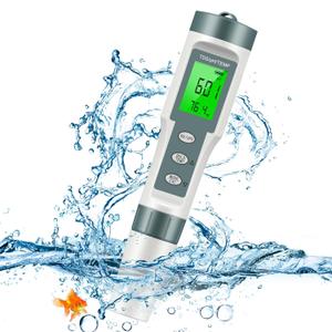 pH Meter, TDS/pH/Temperature 3-in-1 pH Meter for Water, 0-14 pH Measurement Range Digital pH Meter, 0.01 High Precision Water Quality Digital pH Tester with ATC, pH TDS Test Meter for Drinking Water