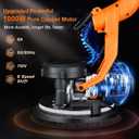 Drywall Sander, 1000W Popcorn Ceiling Removal Tool, Automatic Drywall Sander with Vacuum Dust Collection, LED Light, 6 Variable Speed 800-2200RPM, Foldable & Extendable Handle,15Pcs Sanding Discs