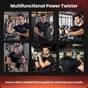 Twister Arm Trainer Adjustable Chest Expander & Strength Training Equipment for Men & Women, Home Gym Workout Tool for Building Arm, Chest, Shoulder, and Upper Body Muscles