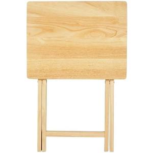 L 19 x W 15 x H 26 inches Indoor Single Folding TV Tray Table (Natural)