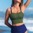 Green And Blue Swimsuit Size M