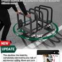 JROAD Upgrade Door Hanger Storage Rack Bracket Holder for 2007-2026 Jeep Wrangler JK JL Gladiator JT and 2021-2026 Ford Bronco Heavy-Duty 4-Door Vertical Organizer with Locking Wheels