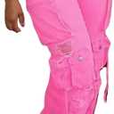 Cargo Jeans for Women Y2K High Waisted Baggy Jeans Straight Wide Leg Cargo Pants Streetwear (X-Large)