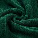 Jacquotha 2-Piece Hand Towels Set in Forest Green, Wavy Striped Jacquard Towels for Bathroom Kitchen Gifts (13x29 Inches, 100% Cotton)