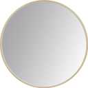 La Pastiche Alais Round Gold Metal Framed Mirror, 24" x 24"