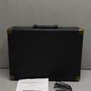 Vinyl Record Player 3-Speed Bluetooth Suitcase Portable Belt-Driven Record Player with Built-in Speakers RCA Line Out AUX in Headphone Jack Vintage Turntable (black)