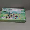 YHHYTOY 40 PCS Wooden Stacking Rocks Building Blocks Forest Theme, Sensory Learning Montessori Toys for 3 4 5 Year Old Kids, Preschool Educational STEM Toys Toddler Games Birthday Gifts for Girls Boys, Forest Theme 