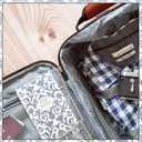 Elodie Essentials 6 Scented Drawer Liners for Closet Shelves - 4 Liners Sachets - for Lingerie Drawers, Cabinets, Closets, Dresser, 4 Wrapped Packets - Royal Damask Print - Fresh Linen