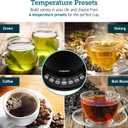 COSORI Electric Gooseneck Kettle Smart Bluetooth with Variable Temperature Control, Pour Over Coffee & Tea Maker, 100% Stainless Steel, Quick Heating, Matte Black