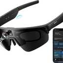 CHOVE 4K Camera Glasses, AI Smart Sports Recording Sunglasses, HD Video & Photo, Electronic Image Stabilization, Live Translation, AI Voice Assistant, IP66 Waterproof for Cycling Hiking