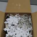 Brightown Snowflake Christmas Lights, 20Ft 228 LED Icicle Lights for Outside with 24 Drops, Connectable Curtain String Lights for Indoor Outdoor House Eaves Window Porch Tree, Pure White