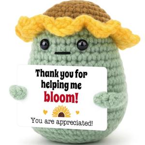 Agantree art Thank You Gift for Teacher, Valentine's Day Teacher Appreciation Gifts for Women Teacher, Motivational Crochet for Colleagues Birthday Graduation Teachers' Day Pack of 3