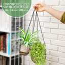 Maxcheck 4 Pcs Self Watering Hanging Planters Indoor Gift 6.5'' 4.5'' Hanging Flower Pots Baskets Outdoor Self Watering Plant with 3hooks Drainage Holes for Home
