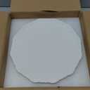 BPFY Round White Ceramic Cake Stand 8 Inch, Decorative Cupcake Stand, Dessert Display Plates for Snacks and Cookies, Baby Shower, Birthday, Wedding Party Decor