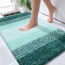 OLANLY Bathroom Rugs Mat 30x20, Extra Soft Absorbent Microfiber Bath Rugs, Rubber Backing, Quick Dry, Washable Bath Mats for Bathroom Floor, Tub and Shower, Home Decor Accessories, Blackish Green
