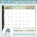 Gannyfer Desk Calendar 2026 - 18 Month Large Desk Calendar 2026-2027, Use January 2026 to June 2027, 22" x 17" Desktop Pad Calendar, Office Supplies Perfect for Planning and Organizing In Your Home, School or Office(6 Stickers Included)