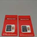 2 Pack TF Card 128GB with Adapter, High Speed Memory Card, UHS-I C10 A1 Memory TF Card for Tablet/Mobile Phone/Camera/Car Audio/Game Console (TF162 Red Gold 128GB)