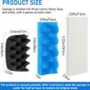 12Pcs Canister Filter Media for Fluval 406/407 Bio Foam Value Pack, Replacement Aquarium Filter Medias