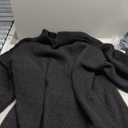 Saodimallsu Womens Oversized Sweaters Mock Neck Batwing Long Sleeve 2026 Fall Trendy Ribbed Knit Casual Tunic Sweater (Medium, Black)