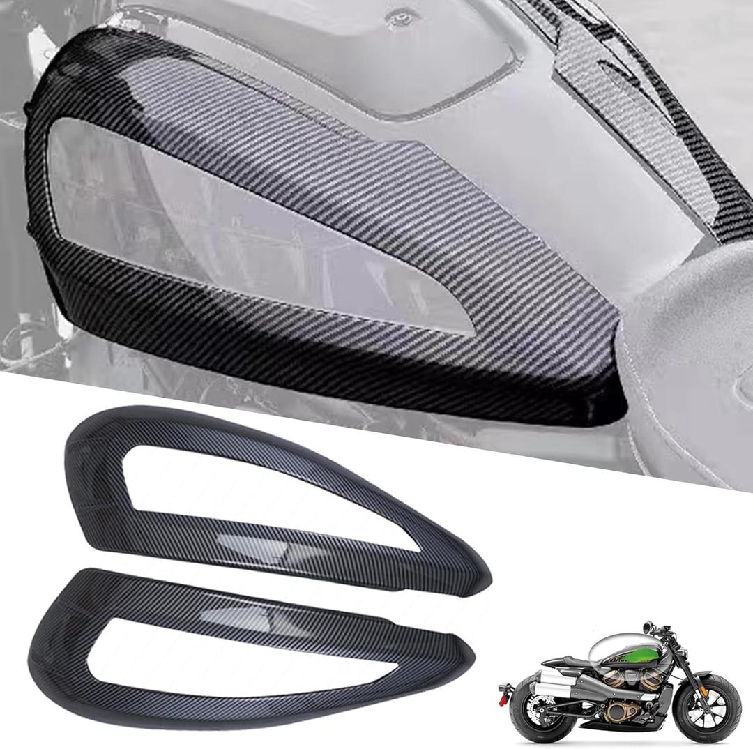 Motorcycle Fuel Tank Protect Body Plate Guard Covers Carbon Fiber Side Fairing Cowl Plastic Black Gas Knee Grip Traction Pad Tankpad Compatible with Harley Sportster S 1250 2021 2(Color: Carbon Fiber) Motorcycle Fuel Tank Protect Body Plate Guard Covers Carbon Fiber Side Fairing Cowl Plastic Black Gas Knee Grip Traction Pad Tankpad Compatible with Harley Sportster S 1250 2021 2(Color: Carbon Fiber)