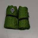 Whispering Winds Inflatable Seat Cushion - Comfortable Blow-up Foam Pad for Airplane, Travel, Stadium, Outdoors, Camping, Car & More (Large, Military Green - 1pack)