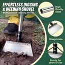 Garden Cleaning Shovel, Stainless Steel Weed Scraper Tool