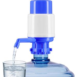 Water Bottles Dispenser Blue Manual Hand Pressure Drinking Fountain Pressure Water Press Pump