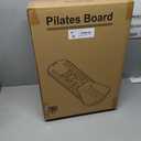 Pilates Board,Pilates Reformer Sets, Multifunctional Abdominal Pilates Board for Home Workout Equipment, Portable Foldable Ab Board Trainer Pilates Exercise Machine,Pilates Board for Women (Deep Black)