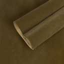 CHIHUT 12”x472” Self Adhesive Peel and Stick Velvet Flocking Lining Solid Brown Felt Sheet for Jewelry Drawer Cabinets Art Crafts Soft Texture Flocked Wallpaper Roll for Bedroom Dresser Walls