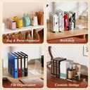 Clear Purse Organizer for Closet, Adjustable Purse Storage Handbag Storage Shelf Dividers, 2 Set Plastic Clutch Dividers for Closet Organizers Perfect for Purse Handbag Books