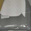 Car Seat Cover, Seat Covers for Cars, Luxury Faux Leather Waterproof Seat Covers, Car Seat Protector Accessories Universal Fit Most Vehicles GreyWhite Full Set