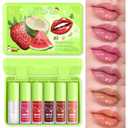 6Pcs Hydrating Lip Oil, Mini Lip Glaze Shiny Transparent Lip Glow Oil, Nourishing & Non-sticky Long Lasting Fresh Clear Smooth Lip Care Plumping Lip Oil (6PCS)