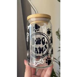 Nifty Dog mama Glass 16oz