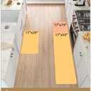 Color&Geometry Kitchen Mat,Cushioned Anti Fatigue Kitchen Mats for Floor,Long Foam Padded Standing Runner, Non-Slip Waterproof Rug for Sink, 17"x 79", Grey