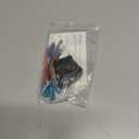 MICTUNING LS083601JL Laser Stereo Rocker Switch Kit, On/Off LED Light, 20A 12V, Blue