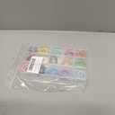 60 Pcs Metal Spring O Rings Clip, 15 Colors Round Carabiner Clips Trigger Spring Snap Keyring Buckle Hook for Keychain, Bags, Purses, Paper, DIY Ring Clip with Storage Box