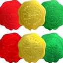 Fancy Land 540 Pcs Christmas Wax Seal Stickers Embossed Foil North Pole Official Seals for Envelopes Holiday Gifts Packages Party Favors