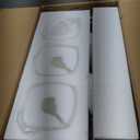 3-Lights Black Vanity Lights for Bathroom with White Square Frosted Glass Shades, Modern Eye-Friendly Bathroom Light Fixtures Over Mirror, Bath Wall Lighting for Bedroom Living Room Cabinet