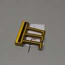 Angle Simple Towel Hooks Swivel, 304 Stainless Steel 3 Arms Foldable Hand Towel Holder, Coat Hooks, Brushed Dark Gold, 2 Pack