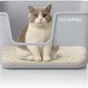 LivLab Mker XL Cat Litter Box with High Sides, 24.6 in, Gray