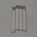 12" Ultra-Thin Under Cabinet Lighting Wireless, Aluminum Alloy Under Counter Lights for Kitchen, 3-Color-Temps Magnetic Closet Lights, Rechargeable Motion Sensor Light Indoor (4 Pack, Silver)