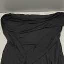 BORIFLORS Women's Elegant Off The Shoulder Bodycon Long Sleeve Maxi Dress Mesh Cocktail Party Wedding Guest Formal Dresses (Black) XL