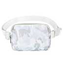 VOROLO Fanny Pack For Women And Men Crossbody Bag Belt Bag with Adjustable Strap Graduation Gifts Camo White, Set of 2