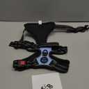 PHOEPET No Pull Dog Harness Reflective Adjustable Vest with a Training Handle, Name ID Pocket, 2 Metal Leash Hooks, 3 Snap Buckles, Easy to Put on & Take Off, Size M, Baby Blue