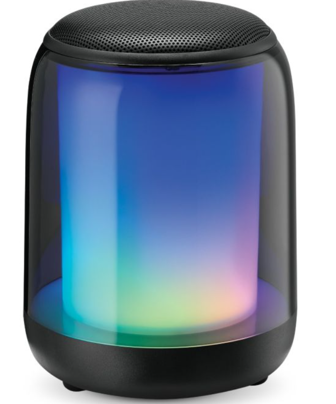 iLive "Brightside" Wireless Bluetooth Speaker with Color Changing LEDs (ISB143B)