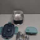 Electric Lunch Box Food Heater, 80W Portable Warmer for Car Truck Work with 304 Stainless Steel Container, 12V/24V/110V Green Heated Lunch Box Suitable for Ideal Driver/Work/Gift