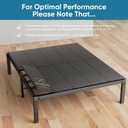 Bunkie Board King 76x80 Heavy-Duty Reinforced Wood Base for Under Mattress, King-Size